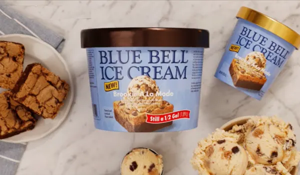 Blue Bell Brookie &Agrave; La Mode Ice Cream Hits Shelves with Sweet Twist