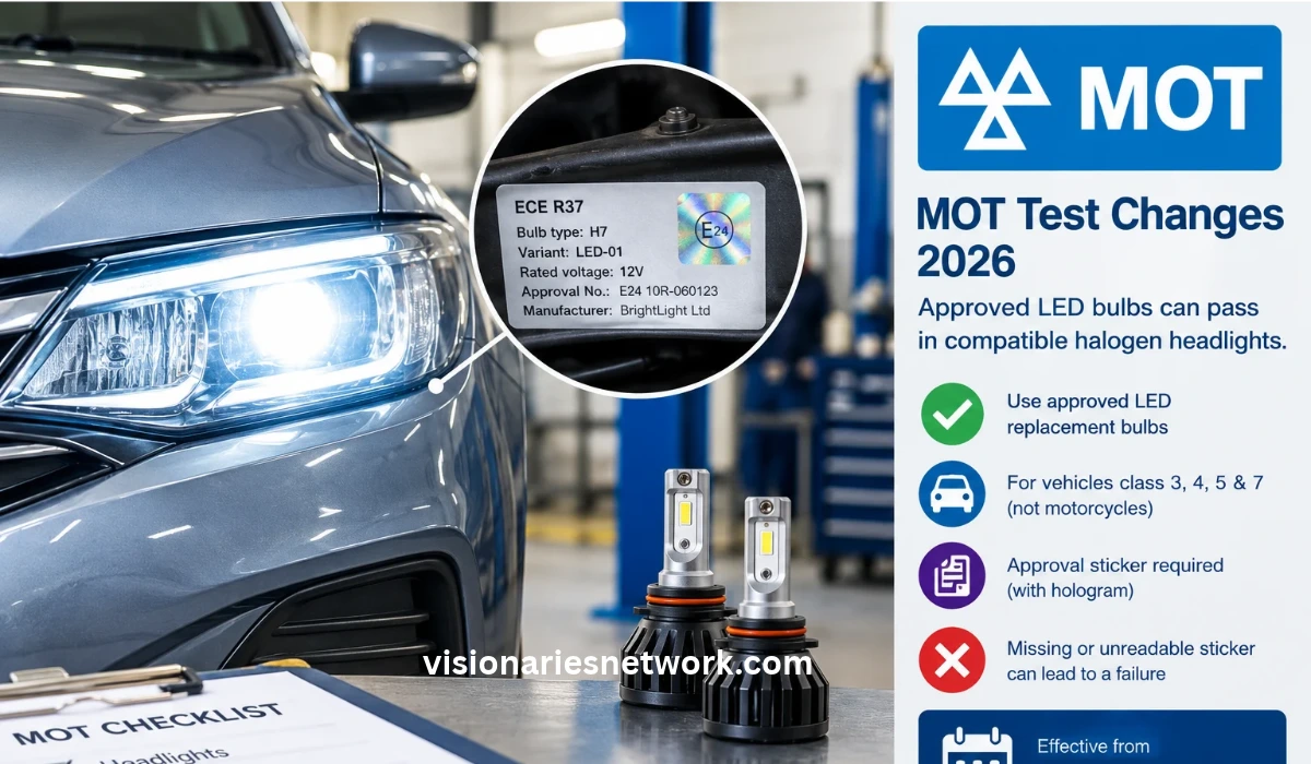 MOT Test Changes 2026 Introduce New Rules for LED Bulbs